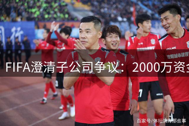 FIFA澄清子公司争议：2000万资金分配方案引全球足联热议